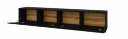 Ava 40 TV Cabinet 180cm - Black Matt 180cm - thumbnail 3