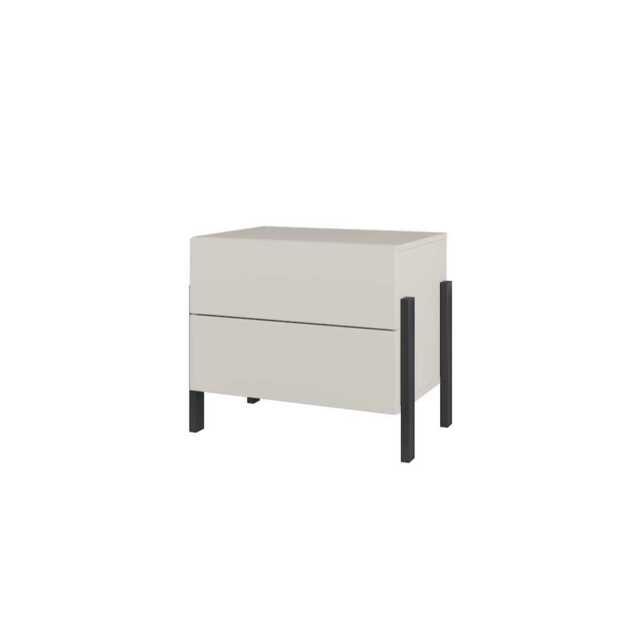 Yukon Bedside Table 55cm - Cashmere 55cm - image 1