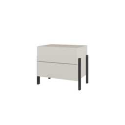 Yukon Bedside Table 55cm - Cashmere 55cm