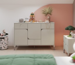 Harmony HR-06 Sideboard Cabinet 130cm - Cashmere 130cm - thumbnail 5