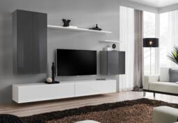 "Switch II Entertainment Unit For TVs Up To 70"" - Oak Wotan 270cm Graphite" - thumbnail 6