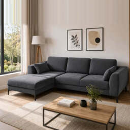Corner Sofa Bed Imperia - Navy Blue 294cm Right - thumbnail 7