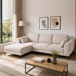Corner Sofa Bed Imperia - Navy Blue 294cm Right - thumbnail 3