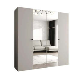 Parma II Hinged Door Wardrobe 200cm - White 200cm - thumbnail 4