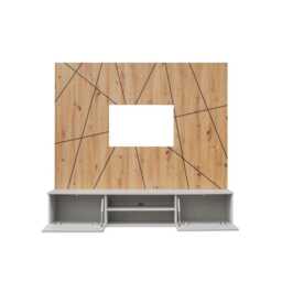 "Xavi GII Entertainment Unit For TVs Up To 70"" - Pearl Grey 160cm" - thumbnail 3