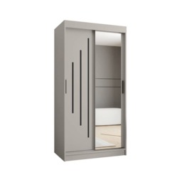 Rubino Y2 Sliding Door Wardrobe 100cm - Oak Walnut 100cm - thumbnail 8