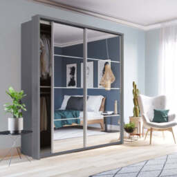 Arti 17 - 2 Sliding Door Wardrobe 180cm - White Matt 180cm - thumbnail 2