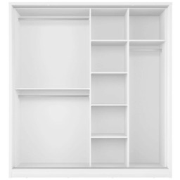 Arti 17 - 2 Sliding Door Wardrobe 180cm - White Matt 180cm - thumbnail 5