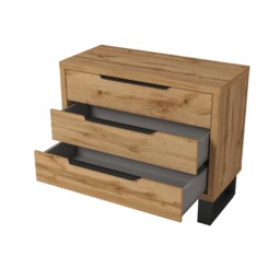 Halle Chest Of Drawers 99cm - Oak Wotan 99cm - thumbnail 3