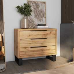 Halle Chest Of Drawers 99cm - Oak Wotan 99cm - thumbnail 1