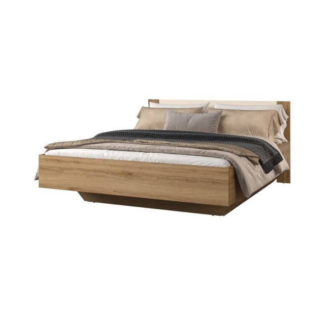 Vertina 31 Bed Frame [EU King] - Oak Wild 160 x 200cm - image 1