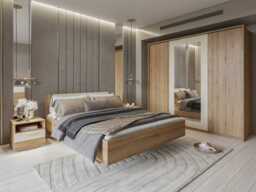 Vertina 31 Bed Frame [EU King] - Oak Wild 160 x 200cm - thumbnail 5