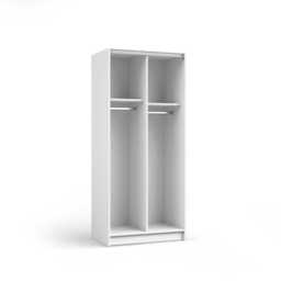 Sofia Sliding Door Wardrobe 80cm - Black 80cm - thumbnail 4