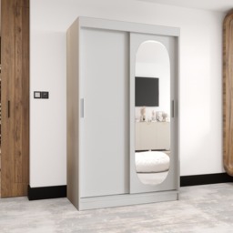 Royal Sliding Door Wardrobe 120cm - Black 120cm - thumbnail 7