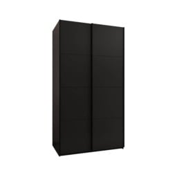 Trosa I Sliding Door Wardrobe 140cm - Black 140cm - thumbnail 8