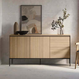 Visso VI-04 Sideboard Cabinet 167cm - Oak Linear 167cm