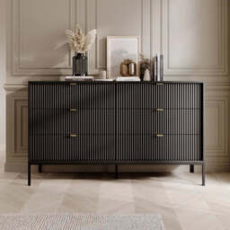Nova Chest Of Drawers 154cm - Grey Matt 154cm - thumbnail 2