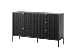 Nova Chest Of Drawers 154cm - Grey Matt 154cm - thumbnail 3