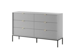 Nova Chest Of Drawers 154cm - Grey Matt 154cm - thumbnail 1