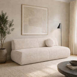 Sofa Bed Puente - 214cm 100cm Beige 06 - thumbnail 5