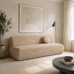 Sofa Bed Puente - 214cm 100cm Beige 06