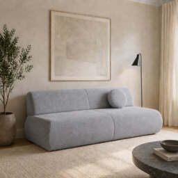 Sofa Bed Puente - 214cm 100cm Beige 06 - thumbnail 7
