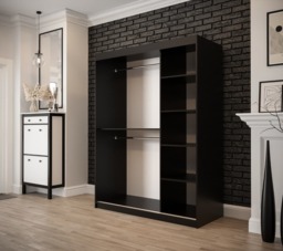 Tilburg Sliding Door Wardrobe 150cm - Dark Oak 150cm - thumbnail 3