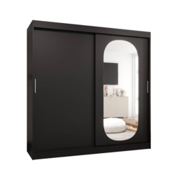 Royal Sliding Door Wardrobe 200cm - White 200cm - thumbnail 7