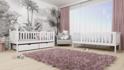 Wooden Bunk Bed Michalina With Storage - Cotton Without Mattresses - thumbnail 5