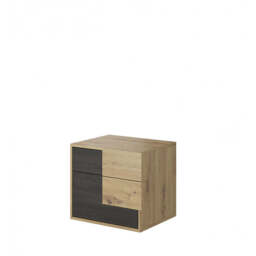 Bafra Bedside Table 54cm - Oak Artisan 54cm - thumbnail 1