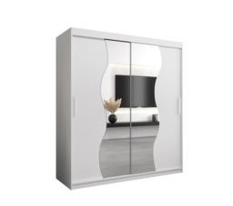 Madrid Sliding Door Wardrobe 180cm - White 180cm - thumbnail 7