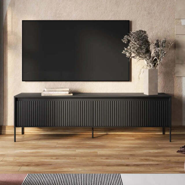 Trend TR-06 TV Cabinet 193cm - Black 193cm - image 1