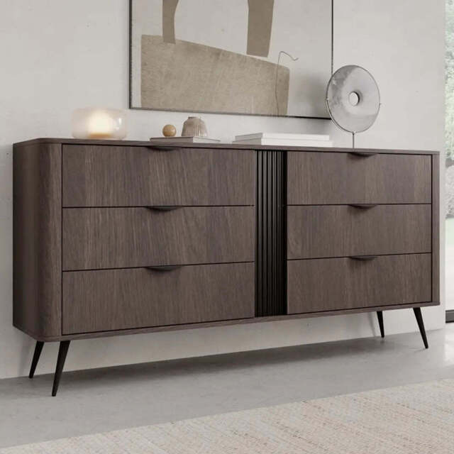 Veris Chest Of Drawers 163cm - Oak Dunin 163cm - image 1