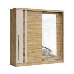 Avantgarde AV3 Sliding Door Wardrobe 200cm - Oak Artisan 200cm - thumbnail 2
