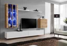 "Switch XII Entertainment Unit For TVs Up To 58"" - Oak Wotan 330cm Graphite" - thumbnail 8