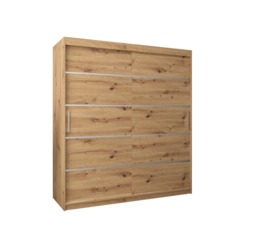 Verona 01 Sliding Door Wardrobe 180cm - Black 180cm - thumbnail 7
