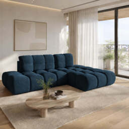Corner Sofa Bed Noel - Beige 292cm Left - thumbnail 8