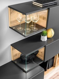 "Silk Entertainment Unit For TVs Up To 55"" - White Gloss 240cm" - thumbnail 6