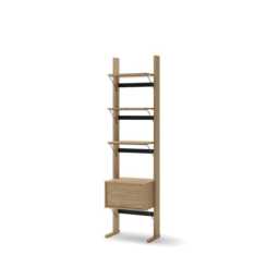Ollie OL-02 Bookcase 52cm - Oiled Oak 52cm - thumbnail 1