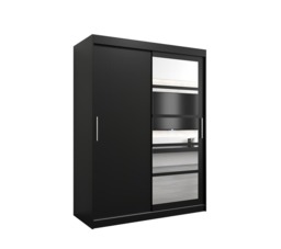 Roma I Sliding Door Wardrobe 150cm - White 150cm - thumbnail 3
