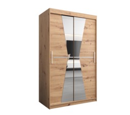 Morocco Sliding Door Wardrobe 120cm - White 120cm - thumbnail 6