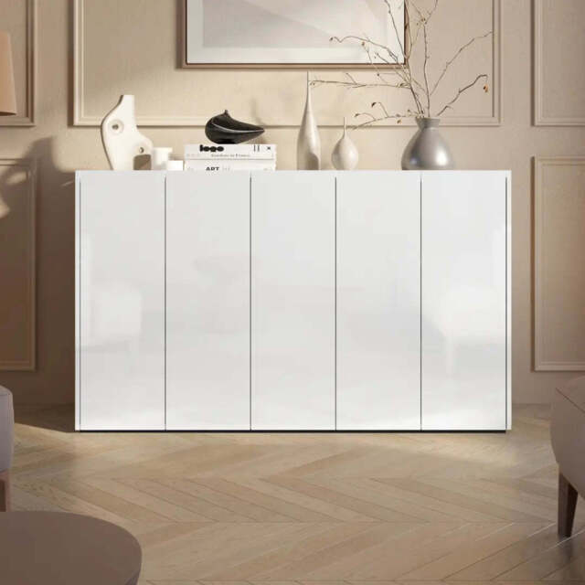 Easy EA-01 Sideboard Cabinet 156cm - White 156cm - image 1