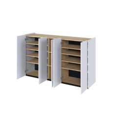 Easy EA-01 Sideboard Cabinet 156cm - White 156cm - thumbnail 5