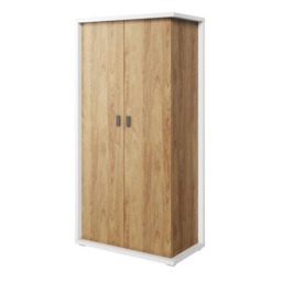 Massi MS-02 Hinged Wardrobe 100cm - Natural Hickory 100cm - thumbnail 1