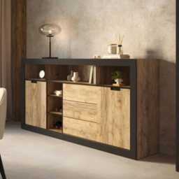 Tudor 43 Sideboard Cabinet 220cm - Oak Sandal 220cm