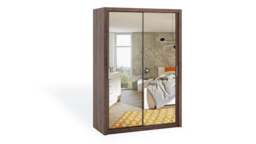 Bono Sliding Door Wardrobe With Mirrors 150cm - White Matt 150cm - thumbnail 8