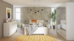 Bono Sliding Door Wardrobe With Mirrors 150cm - White Matt 150cm - thumbnail 4