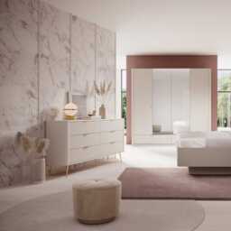 Lante Hinged Door Wardrobe 213cm - Beige 213cm - thumbnail 6