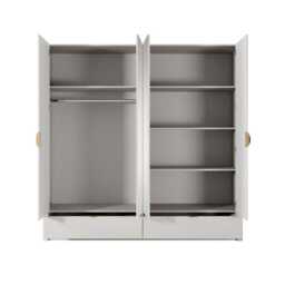 Lante Hinged Door Wardrobe 213cm - Beige 213cm - thumbnail 5