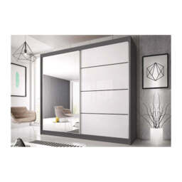 Multi 35 Sliding Door Wardrobe 203cm - Black Matt 203cm - thumbnail 4